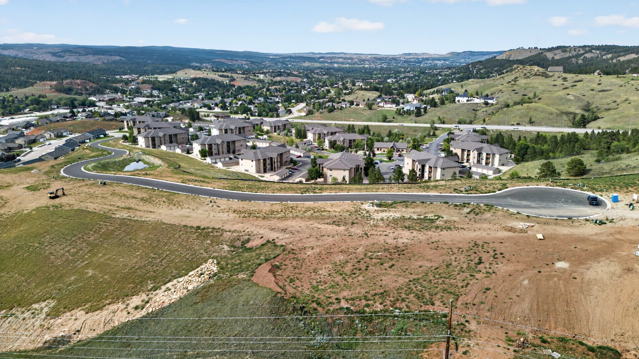Streets and homes under construction at Stoney Creek Reserve in Rapid City
